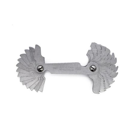 800 Moore & Wright, 28 Blades Thread Pitch Gauge, Whitworth thread type