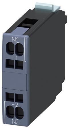 3RH1921-2CA01 Siemens Auxiliary Contact, 1 Contact, 1NC, Snap-On, Sirius Classic 3RH1