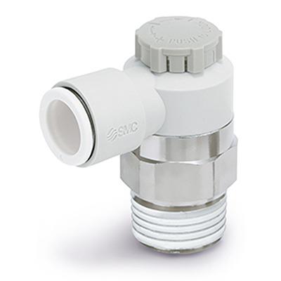 AS2201FG-02-08SA SMC AS-FG Series Threaded Speed Controller, R 1/4 Male Inlet Port x 8mm Tube Outlet Port,