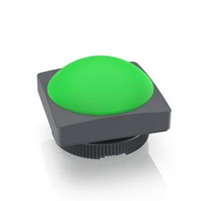 1.74.508.061/2500 Indicator Lens Square Style, Green, 22.3mm Long