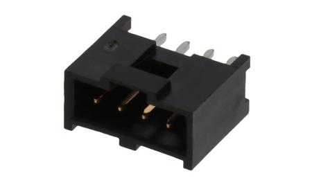 90136-1204 Molex C-GRID III Series, Series Number 90136, 2.54mm Pitch 4 Way 1 Row Shrouded Straight PCB Header, Through Hole