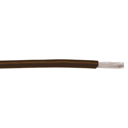 3051/1 BR005 Alpha Wire Hook-up Wire PVC Series Brown 0.33 mm² Hook Up Wire, 22 AWG, 1/0.64 mm, 30m, PVC Insulation,