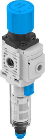 MS4-LFR-1/4-D6-C-P-VC-A8-B Festo MS Polycarbonate Filter Regulator, 5μm, G 1/4, Automatic, 1 → 10 bar, 8098263