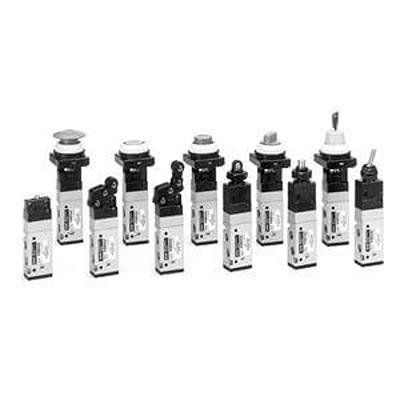 EVZM550-F01-06S SMC Roller Plunger 5 Port Mechanical Valve Mechanical Valve EVZM500 Series, G 1/8, 1/8in,