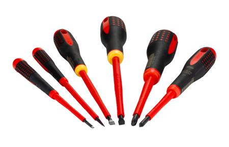 FF1E1010 Bahco Phillips, Slotted Insulated Screwdriver Set, 7-Piece