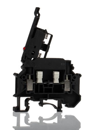 3000540 Phoenix Contact  UK 5-HESILED 24 N Series Black, 0.2 → 6mm², Single-Level, Screw Termination, Fused