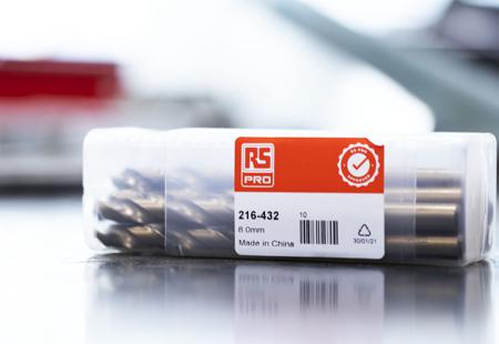 216-432 RS Pro HSCo 8mm Jobber Drill Bit, 117 mm Plain Shank