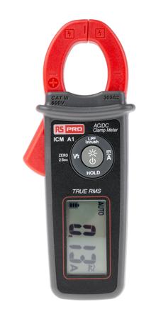 123-3508 RS PRO ICMA1 Clamp Meter, Max Current 300A ac, 300A dc CAT III 600 V With UKAS Calibration