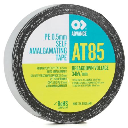 AT7 Advance Tapes Black Self Amalgamating Tape 19mm x 10m
