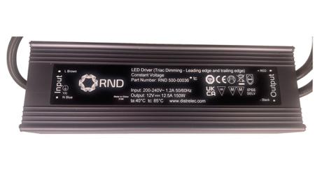 RND-500-00036 Triac Dimmable CV LED Driver 150W 24V