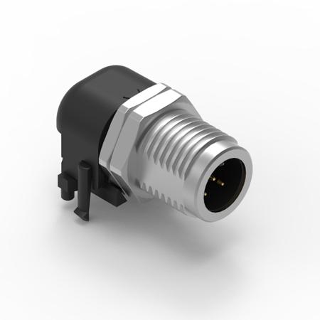 643270100305 Industrial Circular Connectors, 5 Contacts, Panel Mount, M12 Connector, Plug, Male, IP68, WR-CIRC Series