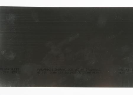 518-762 Red Steel Shim, 1.25m x 150mm x 0.2mm