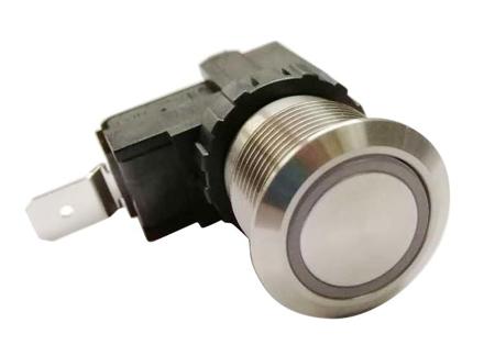 175-8073 26A SPST-NC + Momentary + Ring Moveable