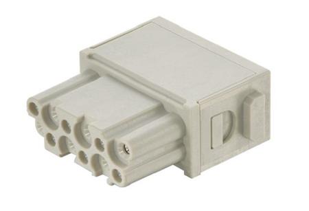09140125101 HARTING Heavy Duty Power Connector Module, 10A, Female, Han-Modular Series, 12 Contacts