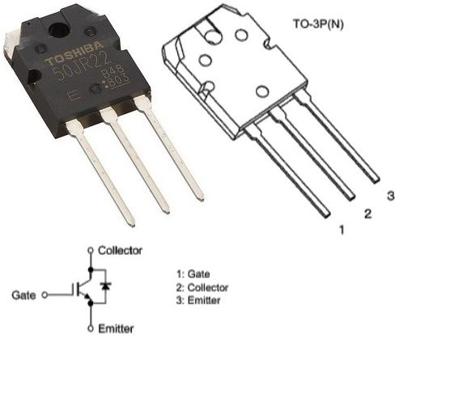 GT50JR22 Toshiba  IGBT, 50 A 600 V, 3-Pin TO-3P