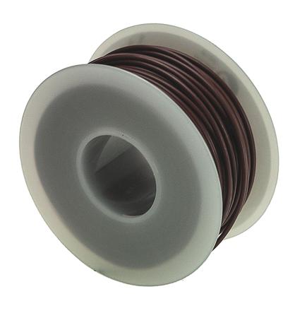 3050 BR005 Alpha Wire Hook-up Wire PVC Series Brown 0.2 mm² Hook Up Wire, 24 AWG, 7/0.20 mm, 30m, PVC Insulation,