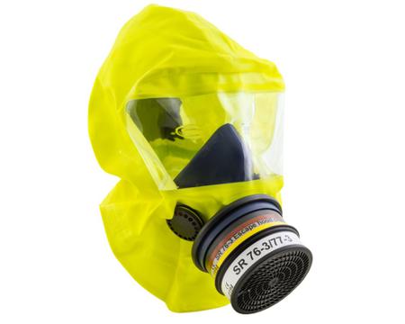 H15-0912 Sundstrom  Yellow Silicone Protective Hood, Resistant to Chemical