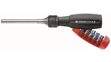 PB 6510R 100 PB SWISS TOOLS 1/4 Phillips, Pozidrive, Slotted, Torx Hexagon, Phillips, Pozidriv, Slotted, Torx Ratchet Bit Set