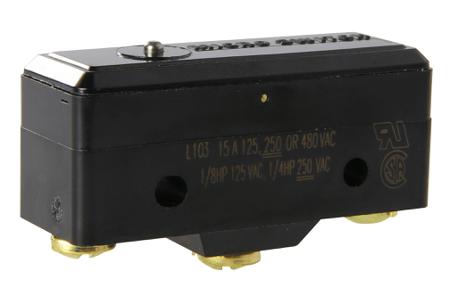 BZ-R-A2 Snap Action Limit Switch Plunger Plastic, 250V