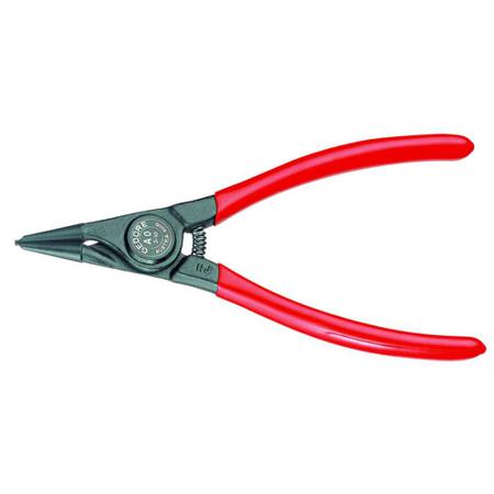 8000-A-0 Gedore 141 mm Chrome Vanadium Steel Circlip Pliers with Straight Tip, External, Range 3 → 10 mm
