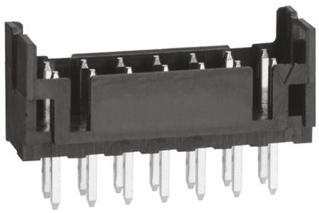 DF11-14DP-2DSA-24- Hirose DF11 Series, 2mm Pitch 14 Way 2 Row Shrouded Straight PCB Header, Through Hole, Solder Termination