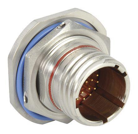 D38999-23HE99PB Deutsch DTS Series, 23 Way Jam Nut MIL Spec Circular Connector Receptacle, Pin Contacts,Shell Size 17, Threaded