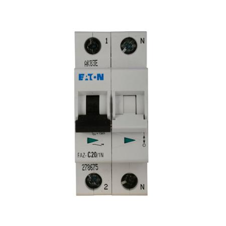 278673-FAZ-C15-1N Eaton xEffect FAZ MCB, 1+N, 15A Curve C, 230V AC, 15 kA Breaking Capacity