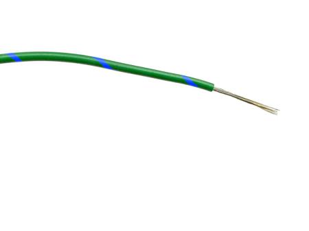 267-5766 Blue/Green 0.5 mm² Hook Up Wire, 16/0.2 mm, 100m, PVC Insulation