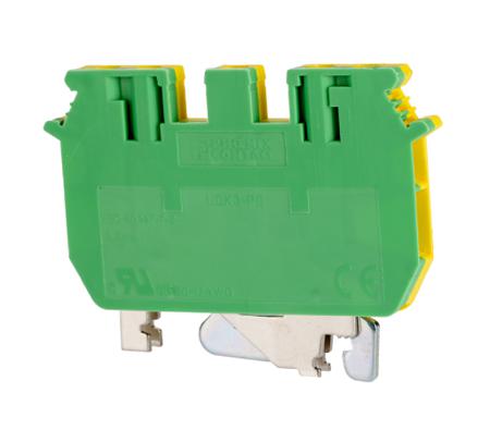 2775456 Phoenix Contact  UDK 3-PE Series Green/Yellow, Double-Level, Screw Termination