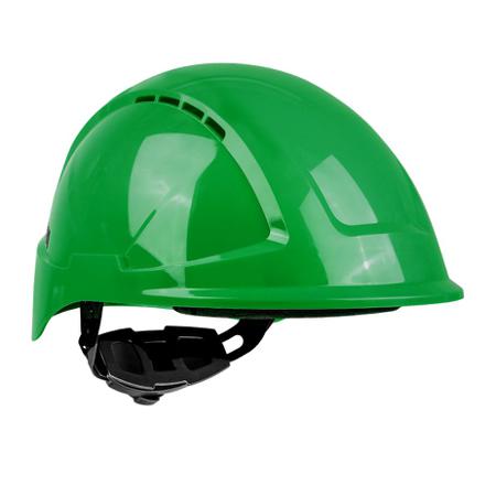 ENH00061EZ Skytec RADIUS Green Safety Helmet , Adjustable, Ventilated