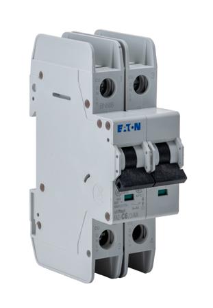 102164 FAZ-C6/2-NA Eaton xEffect MCB, 2P, 6A Curve C, 240 → 415V AC, 60V DC, 10 kA Breaking Capacity
