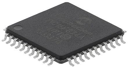 PIC16F874A-I-PT Microchip PIC16F874A-I/PT, 8bit PIC Microcontroller, 20MHz, 7.2 kB, 128 B Flash, 44-Pin TQFP