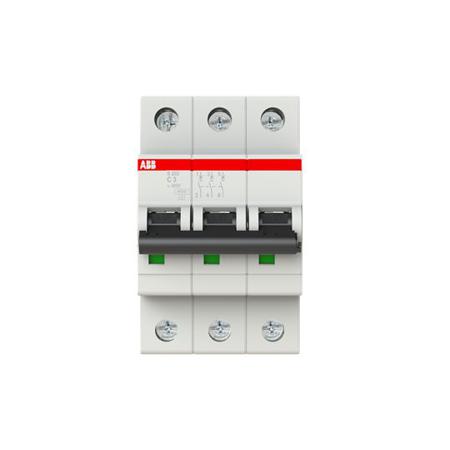 2CDS253001R0034--S203-C3 ABB System M Pro 3A MCB Mini Circuit Breaker, 3P Curve C, Breaking Capacity 6 kA