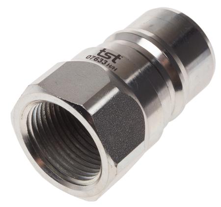 745-4713 RS PRO Steel Male Hydraulic Quick Connect Coupling, BSP 1 Male