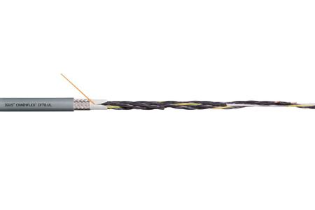 CF78.UL.07.05 (100m) Igus chainflex CF78.UL Control Cable, 5 Cores, 0.75 mm², Screened, 100 m, Black Polyvinyl Chloride Sheath