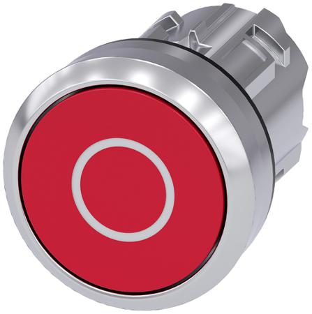 3SU1050-0AB20-0AD0 Siemens SIRIUS ACT Series, Red Push Button Head, Momentary, 22.3mm Cutout