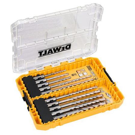 DT70753-QZ DeWALT 10-Piece SDS Drill Bit Set for Masonry, 12mm Max, 5mm Min, Metal Bits