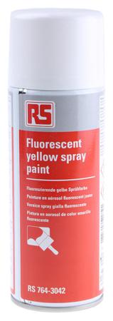 764-3042 RS Pro 400mL aerosol Gloss Fluorescent Yellow Spray Paint