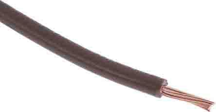 225-2152 RS PRO , Brown Tri-rated Cable, 1.5 mm² CSA, 30/0.2 mm 1 kV DC, 600 V AC, 21 A, 305m