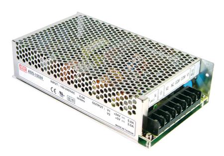 AD-155C MEAN WELL Switching Power Supply, , 54V dc, 2.7 A, 200mA, 156.5W, Dual Output, 124 → 370 V dc, 88