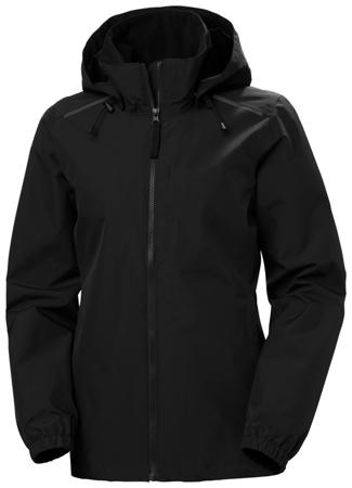 71262_990-L Helly Hansen MANCHESTER 2.0 Black, Waterproof and Breathable Jacket Front Zip, L 1 EA