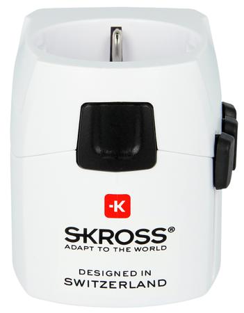 SKR-0073RS SKROSS Europe to Australia, China, UK, US Travel Adapter, Rated At 6.3A
