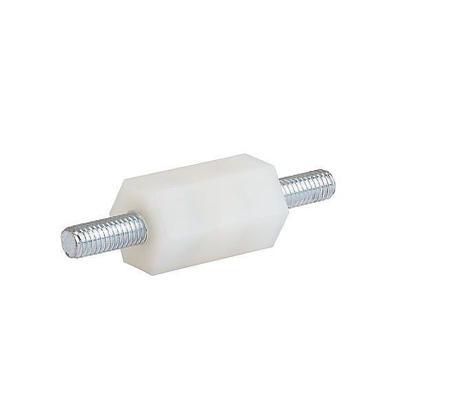 9632.5200 Schurter Spacer Stud, M3 Thread, 25mm Body, Zinc Plated Steel, Male/Female