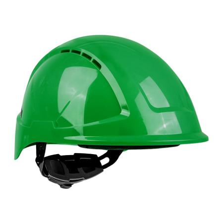ENH00021EZ Skytec RADIUS Green Safety Helmet , Adjustable, Ventilated