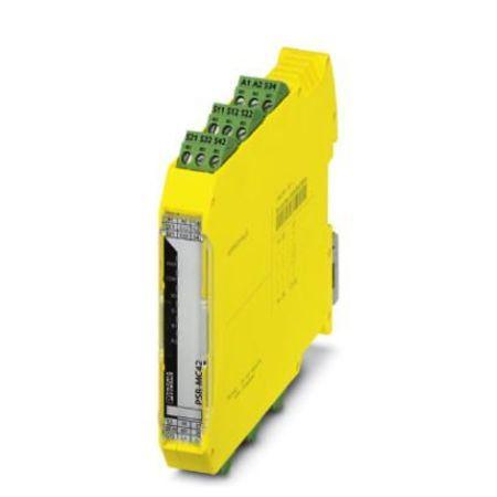 2702901 Phoenix Contact PSRmini PSR-MC42 1 Auxiliary Contacts Safety Relay 24V dc, Single/Dual-Channel 2 Safety Contacts
