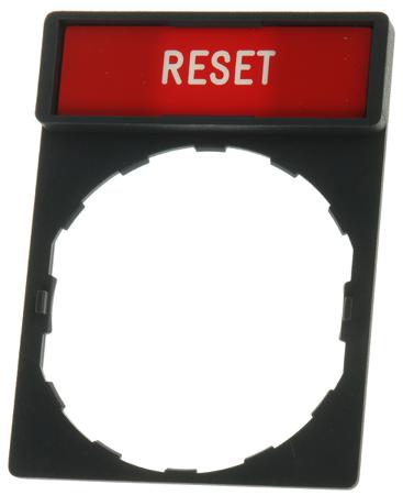 ZBY2323 Schneider Electric Legend & Legend Holder Kit for Use with XALD / XALE / XALK / XB4 / XB5 / XB7 Series, Reset