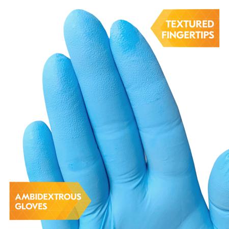 54189 Kimberly Clark G10 Blue Powdered Nitrile Disposable Gloves, Size XL, No, 1000 per Pack