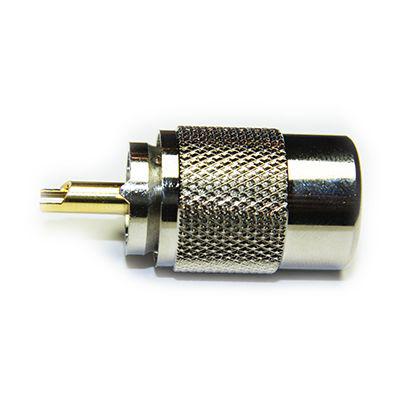 283-7128 RS PRO, Plug Cable Mount UHF Connector, 50Ω, Solder Termination, Straight Body