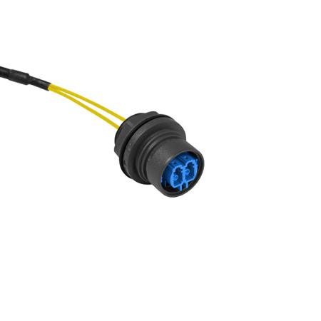 PXF6052CAA Bulgin LC to LC Duplex Single Mode OS1 Fibre Optic Cable, 125μm, Yellow, 5m
