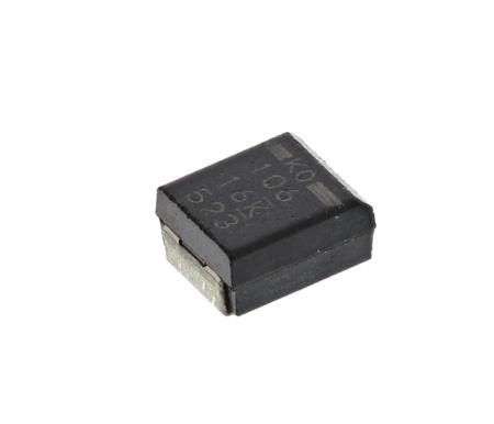 T520B106M016ATE100 KEMET 10μF Surface Mount Polymer Capacitor, 16V dc